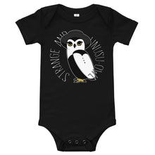 Load image into Gallery viewer, Noctua Strange and Unusu-Owl Baby Onesie