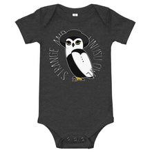 Load image into Gallery viewer, Noctua Strange and Unusu-Owl Baby Onesie