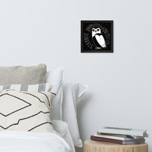 Load image into Gallery viewer, Noctua Strange and Unusu-Owl Framed Poster
