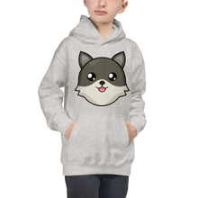Load image into Gallery viewer, Happy Animals Kids Hoodie Grey