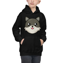 Load image into Gallery viewer, Happy Animals Kids Hoodie Black