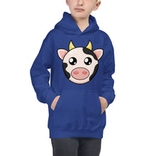Load image into Gallery viewer, Travel Animals Kids Hoodie Cow
