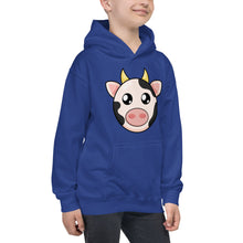 Load image into Gallery viewer, Travel Animals Kids Hoodie Cow
