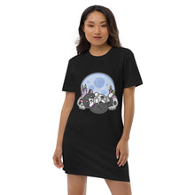 Load image into Gallery viewer, Raven Skulls T-shirt Dress