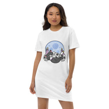 Load image into Gallery viewer, Raven Skulls T-shirt Dress