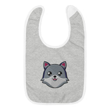 Load image into Gallery viewer, Happy Animals Embroidered Baby Bib
