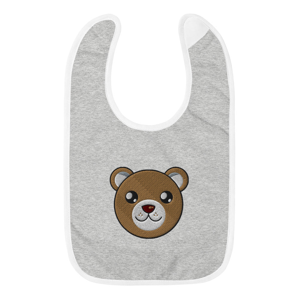 Happy Animals Embroidered Baby Bib