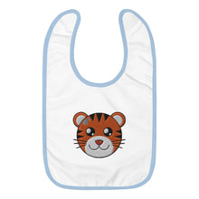 Load image into Gallery viewer, Happy Animals Embroidered Baby Bib
