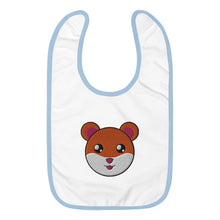 Load image into Gallery viewer, Happy Animals Embroidered Baby Bib
