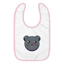 Load image into Gallery viewer, Happy Animals Embroidered Baby Bib
