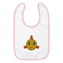 Load image into Gallery viewer, Happy Animals Embroidered Baby Bib
