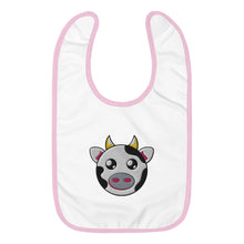 Load image into Gallery viewer, Happy Animals Embroidered Baby Bib
