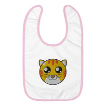 Load image into Gallery viewer, Happy Animals Embroidered Baby Bib
