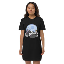 Load image into Gallery viewer, Raven Skulls T-shirt Dress

